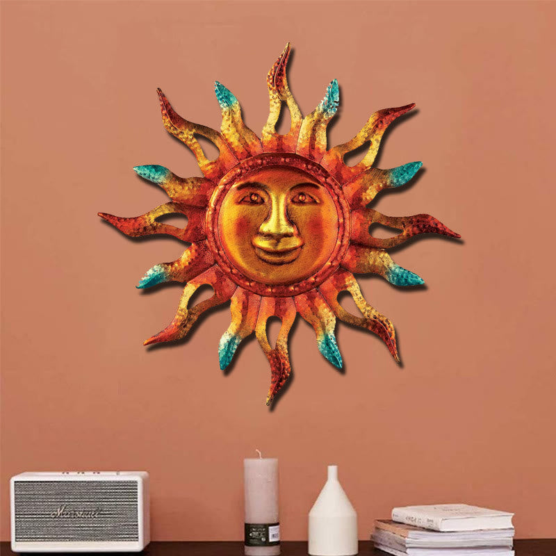 Olivenorma Sun Ray Design Metal Wall Decor