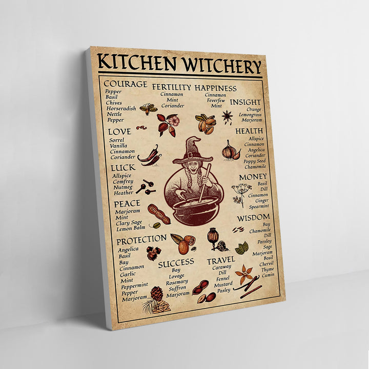 Olivenorma Magic Witch Halloween Kitchen Dining Wall Poster - Witch - Framed - 40*50cm - image 4