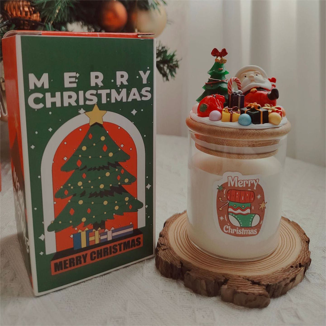 Olivenorma Christmas Santa Decor Candle