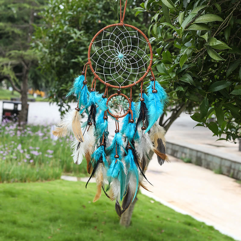 Olivenorma Green Aventurine Tree Of Life Dream Catcher