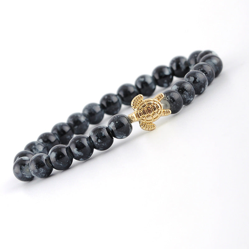 Natural Stone Turtle Bracelet