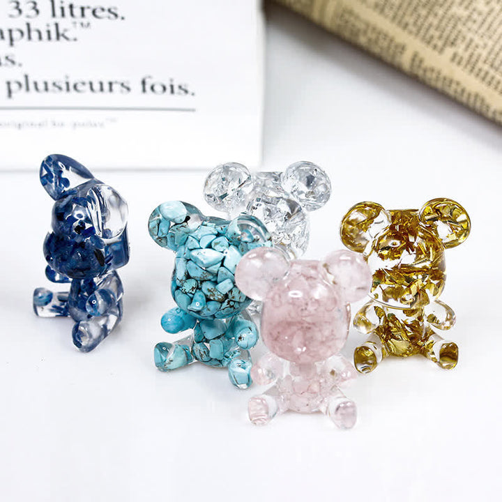 Olivenorma Cute Crystal Bear Gemstone Decoration - image 0