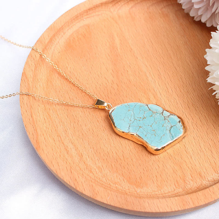 Olivenorma Delicate Irregular Turquoise Necklace