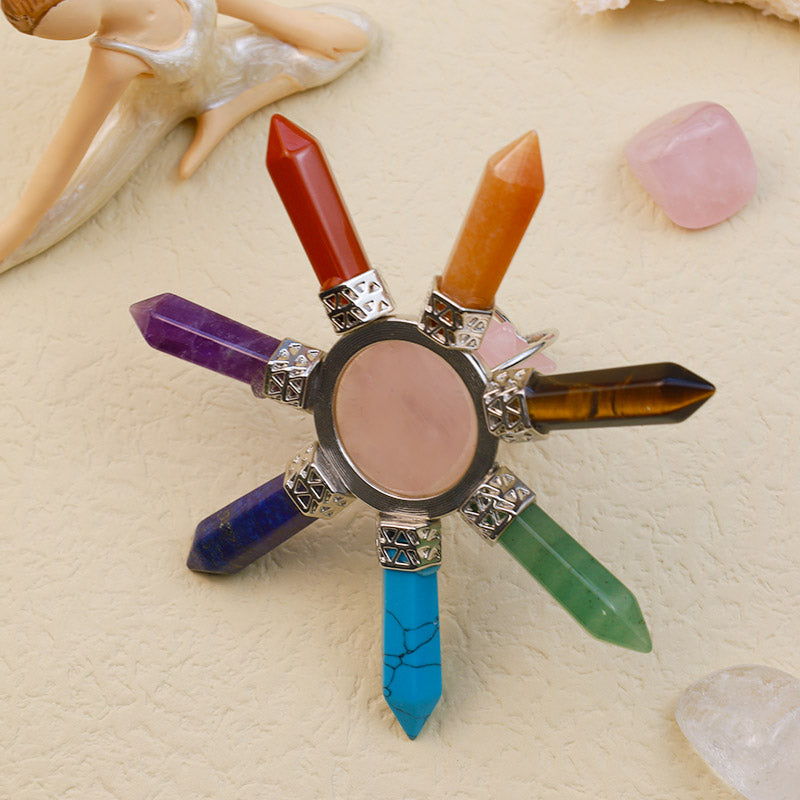 Olivenorma Natural Crystal Chakra Decoration