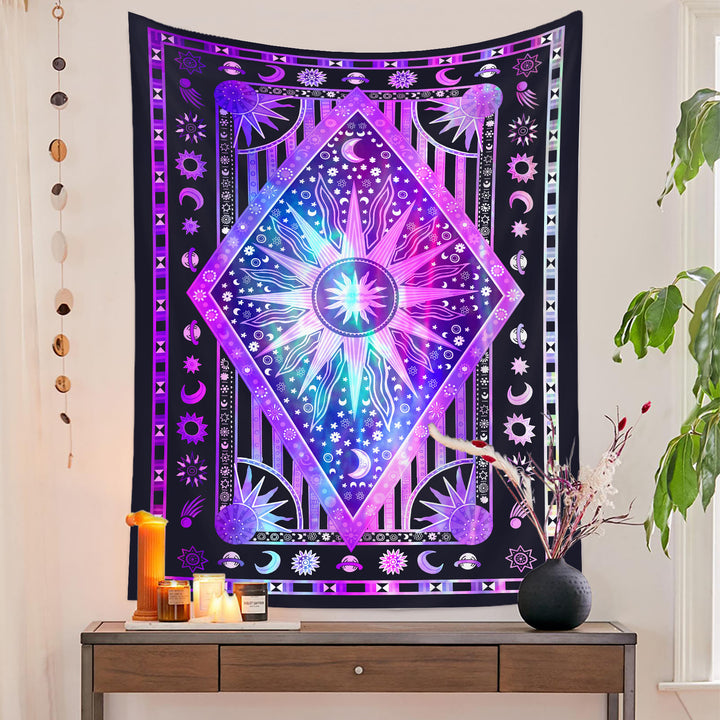 Olivenorma Sun Rays Moon Bohemia Tapestry