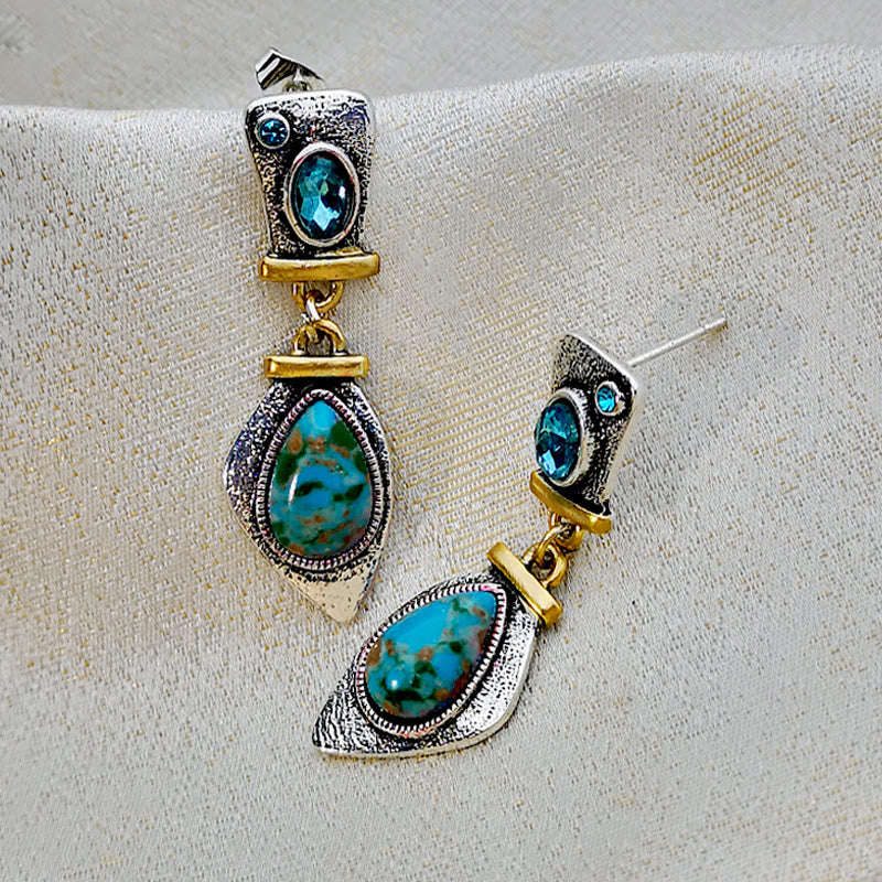 Olivenorma Emperor Stone Blue Topaz Earrings - image 2