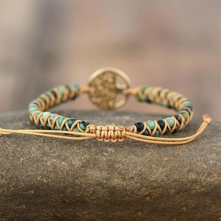 Turquoise Tree Of Life Bracelet