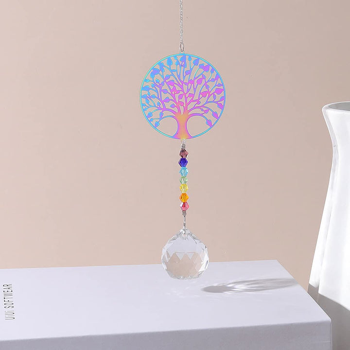 Olivenorma Clear Crystal Hanging Chakra Beads Wind Chime Suncatcher - image 12