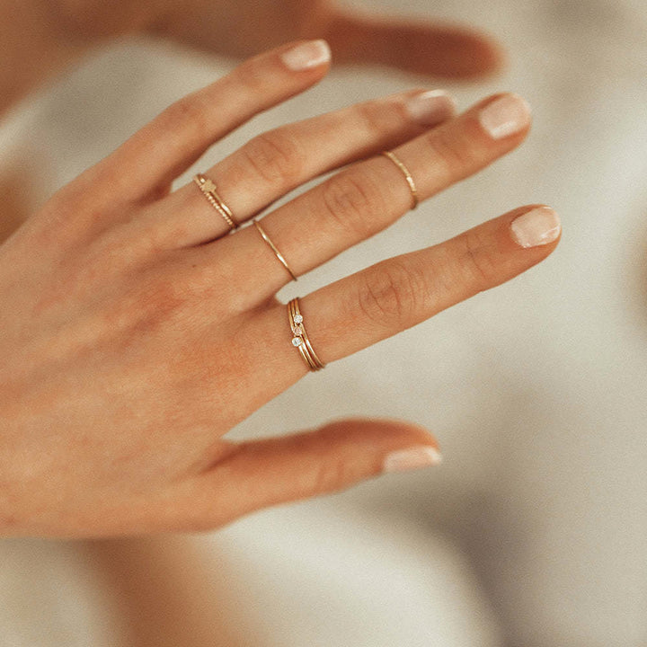 Olivenorma Birthstone 12 Month Birth Slim Ring - image 1