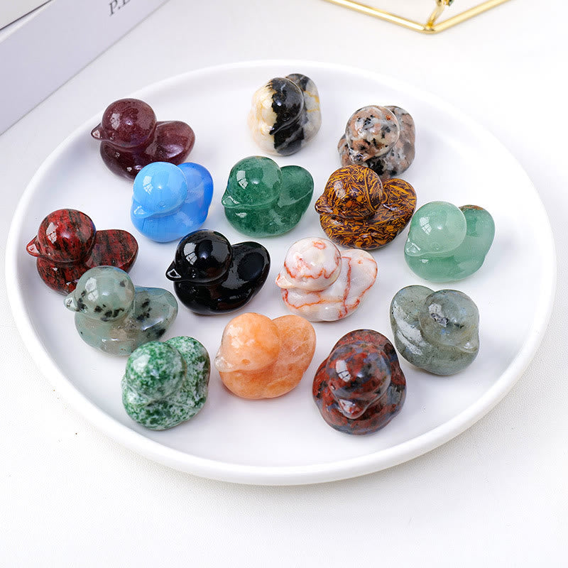 Olivenorma 1.2Inch Quartz Crystal Duck Carving Gemstone Decoration - image 48