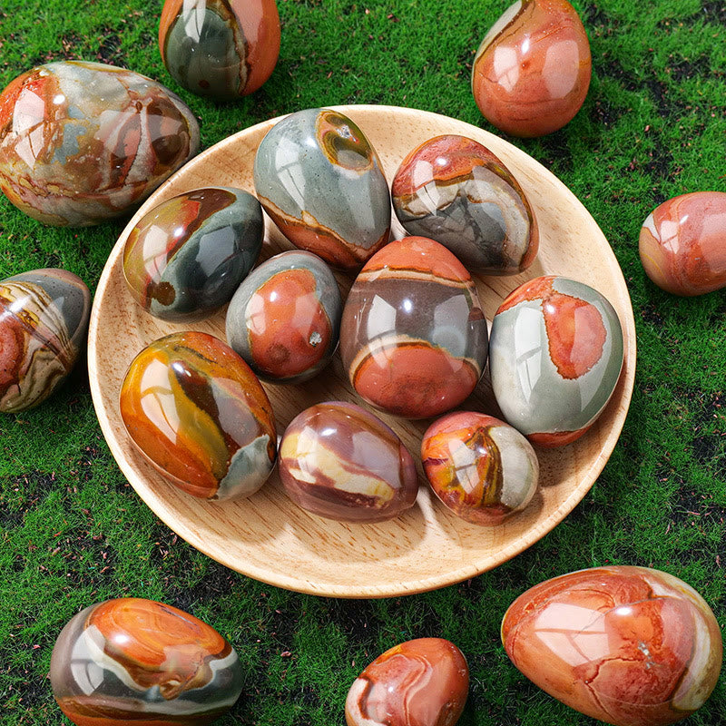 Olivenorma Natural Ocean Agate Crystal Eggs