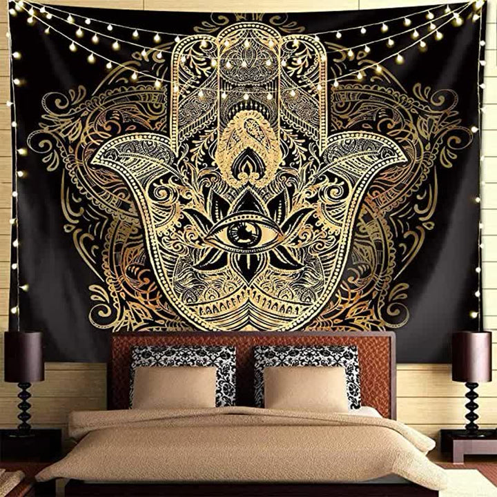 Hamsa Vintage Wall Hanging Protection Tapestry