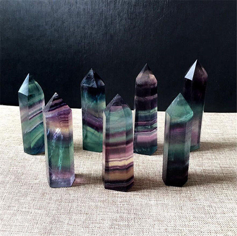 Fluorite Natural Crustal Reki Crystal Wands