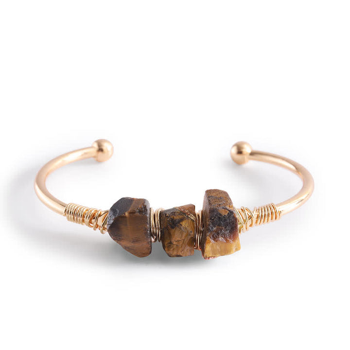 Olivenorma  Vintage Raw Crystal Gemstone Bracelet