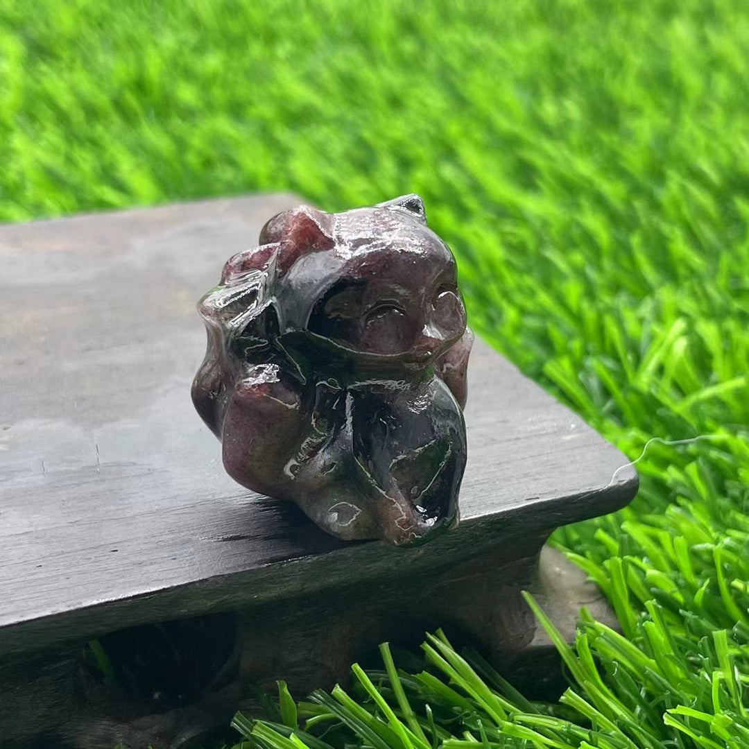 Olivenorma Natural Stone 3cm Nine Tailed Fox Gemstone Decoration - image 30