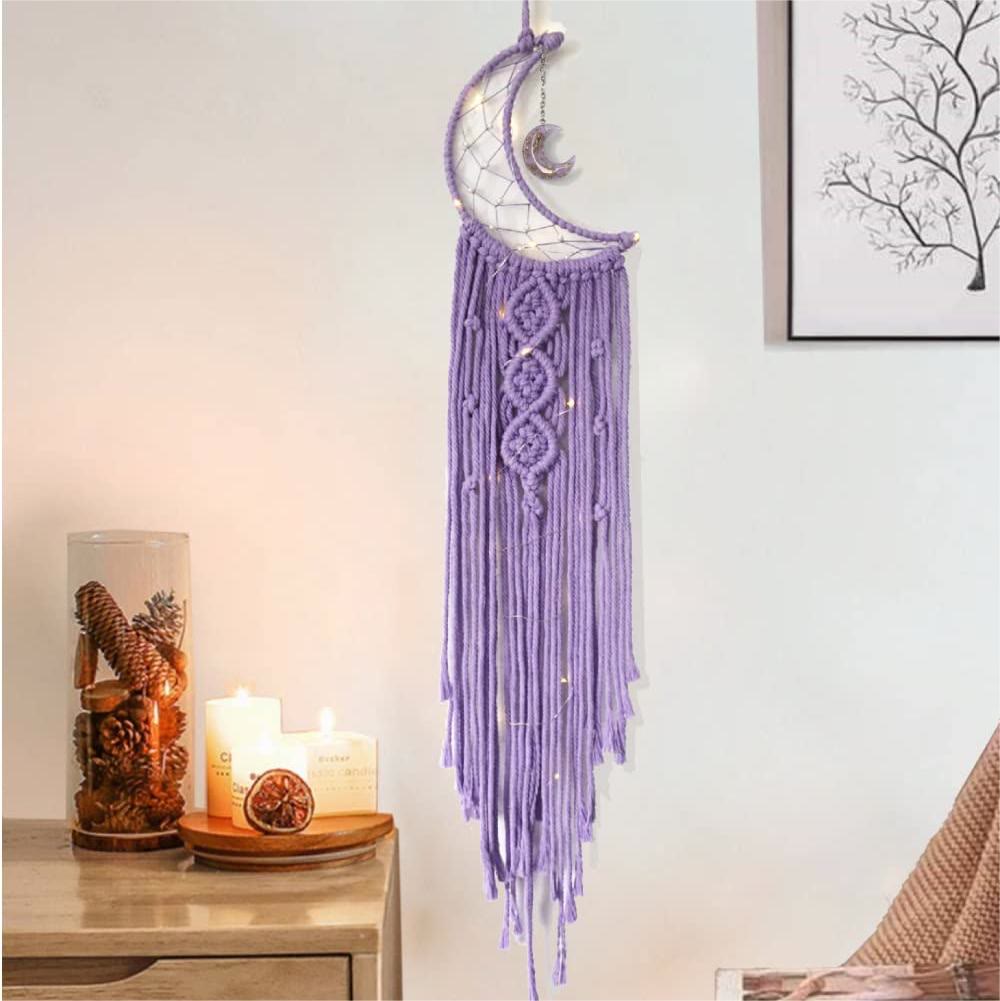 Olivenorma Star Moon Macrame Tassel Dream Catcher