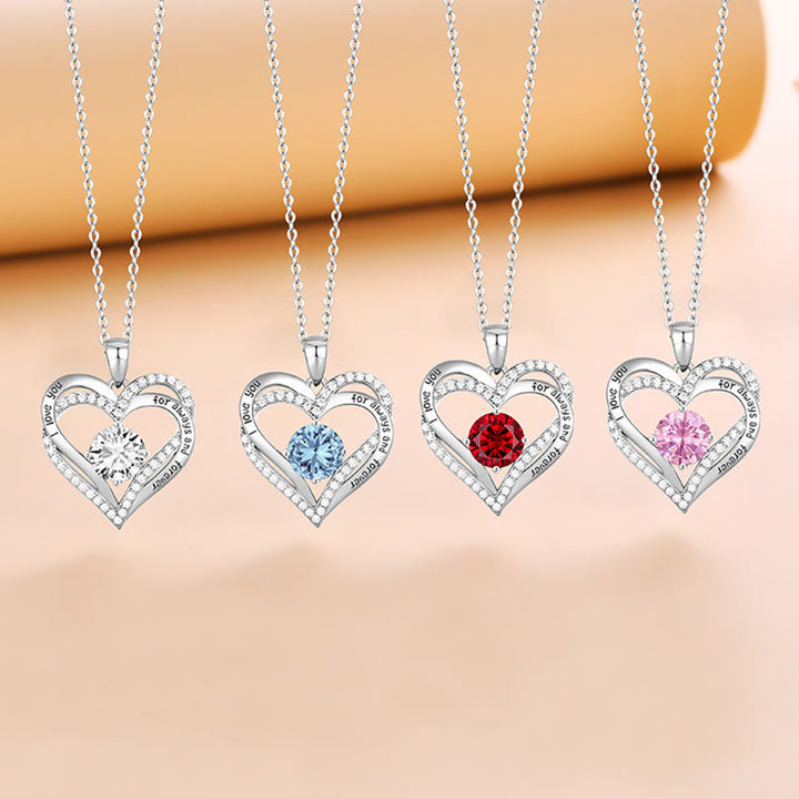 Olivenorma "I Love You Always and Forever" – Forever Love Birthstone Heart Necklace - image 46