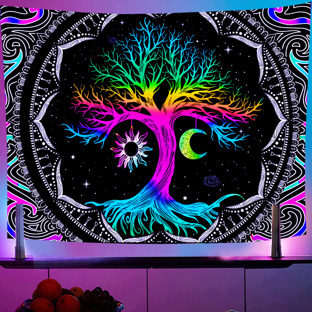 Olivenorma Dormitory Wall Purple Light Tapestry