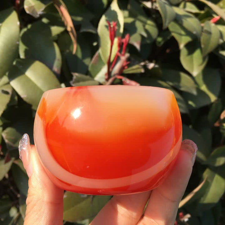 Olivenorma Carnelian Bowl Energy Crystal Decoration