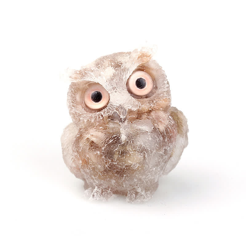 FREE Today: Wise Guardian Crystal Owl Figurine Gemstone Decoration - Sun Stone - 2.08''(L) * 1.57''(W) * 1.45''(H) - With Card - image 12