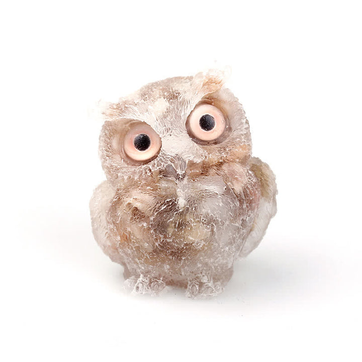 FREE Today: Wise Guardian Crystal Owl Figurine Gemstone Decoration - Sun Stone - 2.08''(L) * 1.57''(W) * 1.45''(H) - With Card - image 12