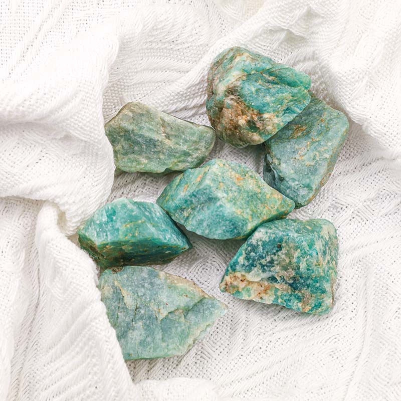 Olivenorma Amazonite Natural Raw Stone Stone