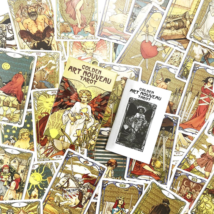 Olivenorma Golden Art Nouveau Tarot Deck Cards