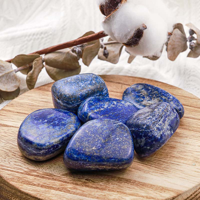 Olivenorma Lapis Lazuli Natural Tumbled Stone Set