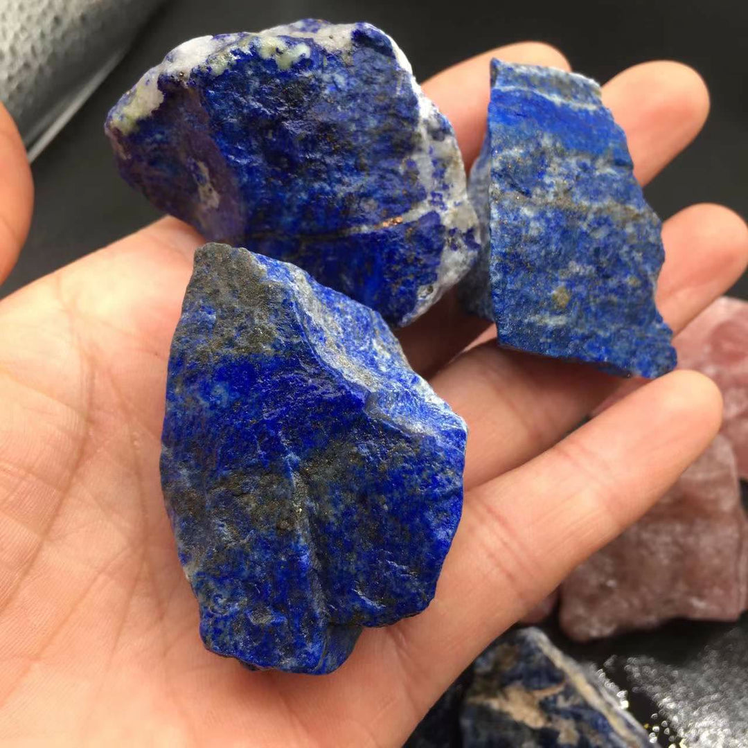Olivenorma Crystal Rainbow Fluorite Natural Stone - 3-5cm - Lapis Lazuli - image 15