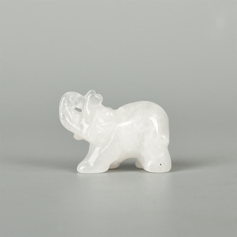 Olivenorma 1.5/2 Inches Carved Elephant Figurine Gemstone Decoration - image 16