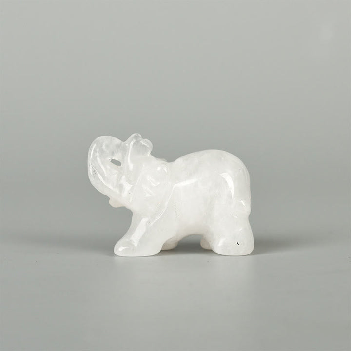 Olivenorma 1.5/2 Inches Carved Elephant Figurine Gemstone Decoration - image 16