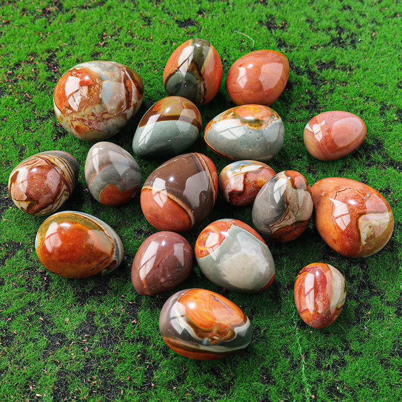 Olivenorma Natural Ocean Agate Crystal Eggs