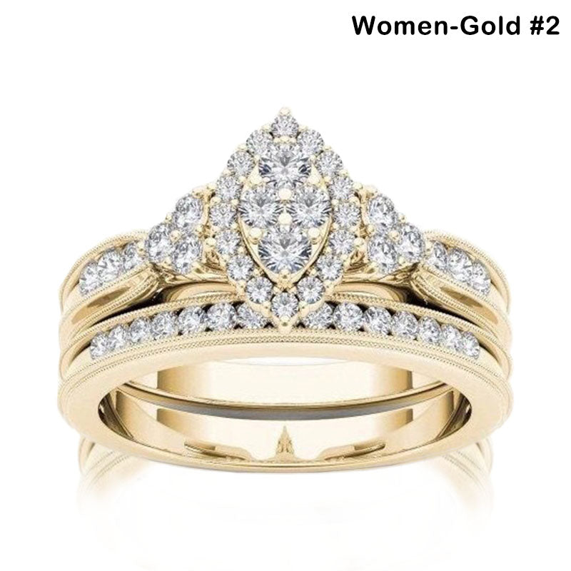 (Clearance 30% OFF / CODE: OFF30) Olivenorma For Noble Love Couple Rings