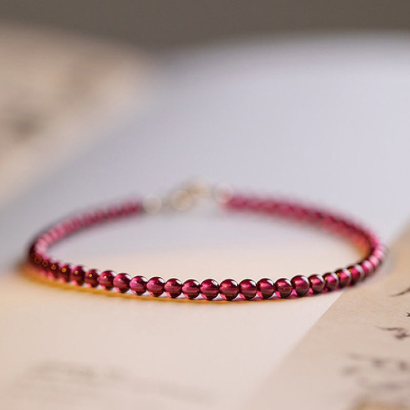 Eternal Love - Garnet Gemstone Bracelet