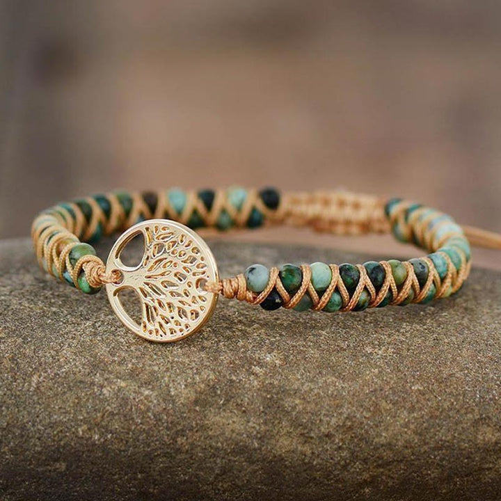 Turquoise Tree Of Life Bracelet