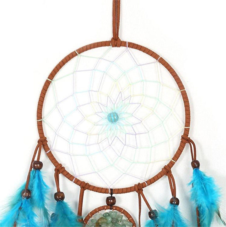 Olivenorma Green Aventurine Tree Of Life Feather Dream Catcher