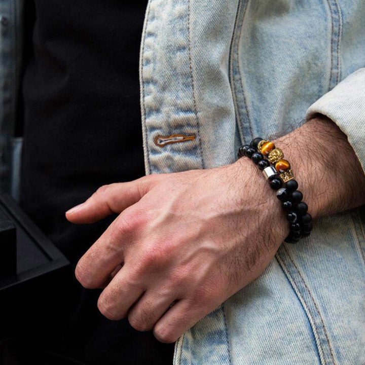 Olivenorma Natural Crystal Stone Lion Symbol Bracelet - image 1