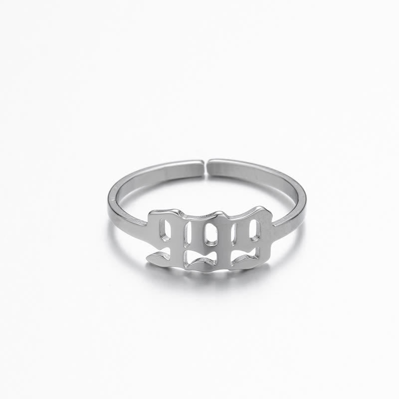 Angel Number Minimalist Lucky Ring