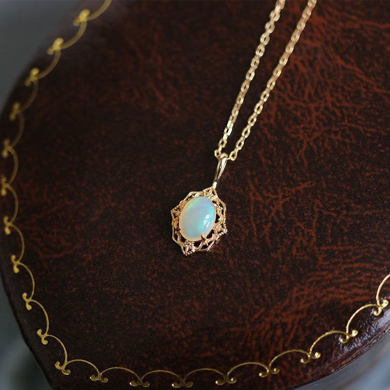 Olivenorma Vintage Style Copper Lace Adjustable Necklace