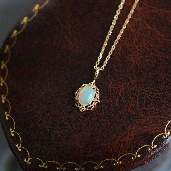 Olivenorma Vintage Style Copper Lace Adjustable Necklace