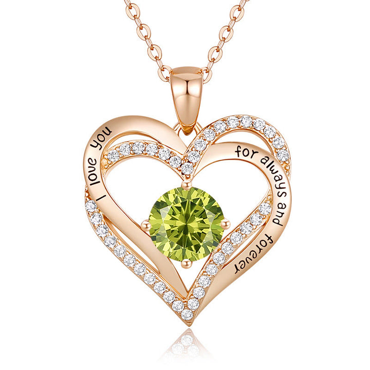 FREE Today: "I Love You Always and Forever" – Forever Love Birthstone Heart Necklace - image 36