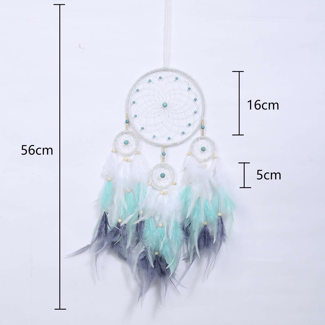 Olivenorma Indian Style Three Ring Feather Dream Catcher