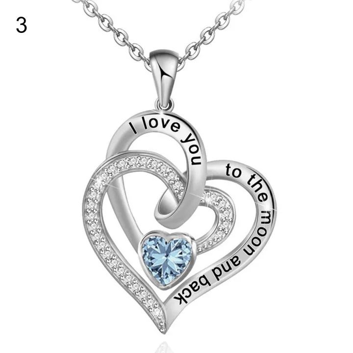 Olivenorma Hearts and Hearts Birthstone Gift Card Necklace - image 8