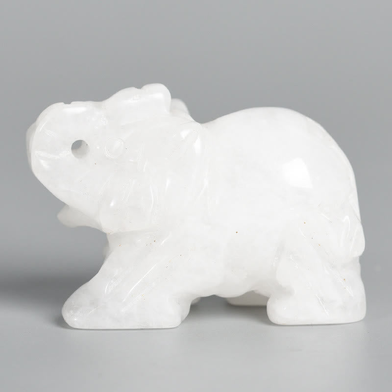 Olivenorma 1.5/2 Inches Carved Elephant Figurine Gemstone Decoration - image 50