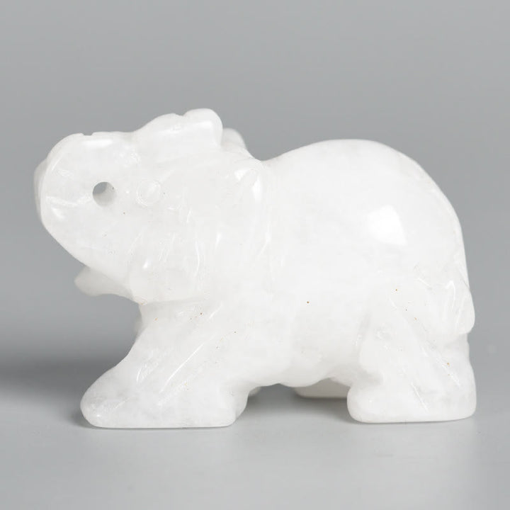Olivenorma 1.5/2 Inches Carved Elephant Figurine Gemstone Decoration - image 50