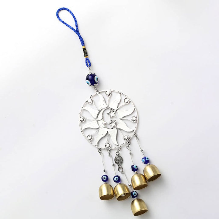 Olivenorma Evil Eye Sun Moon Wind Chime Ornament