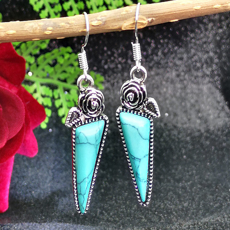 Turquoise Water Droplets Earrings