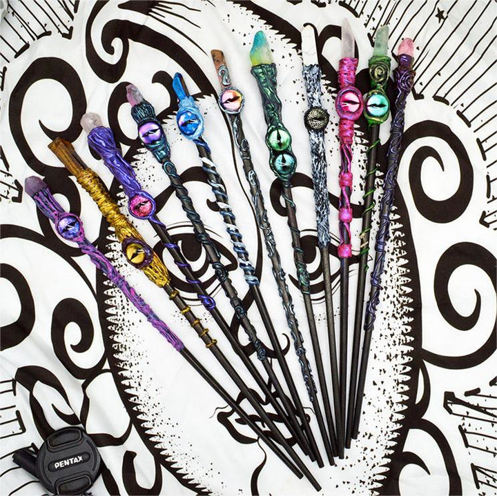 Olivenorma Evil Eye Witch Magic Stick Crystal Wands