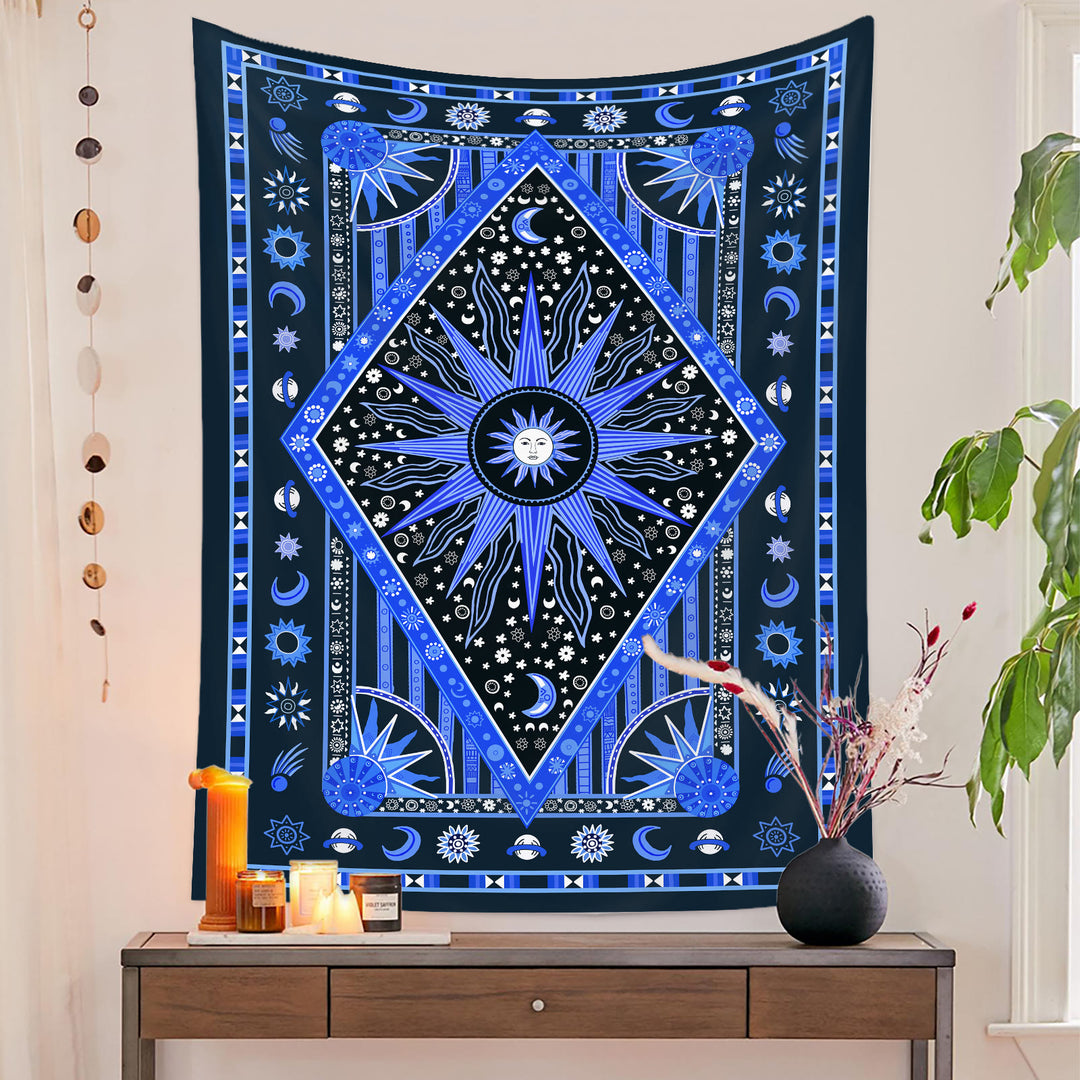 Olivenorma Sun Rays Moon Bohemia Tapestry