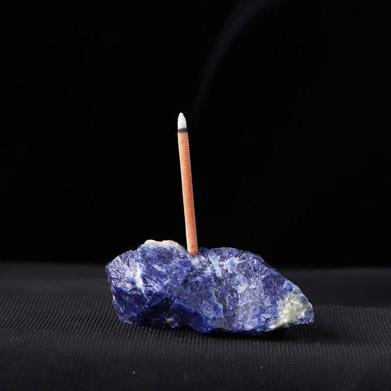 Olivenorma Crystal Raw Stone Incense Stick Holder Gemstone Decoration - image 39